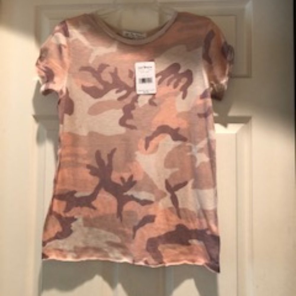 Free People Blush Combo Camo T-Shirt - Picture 3 of 3